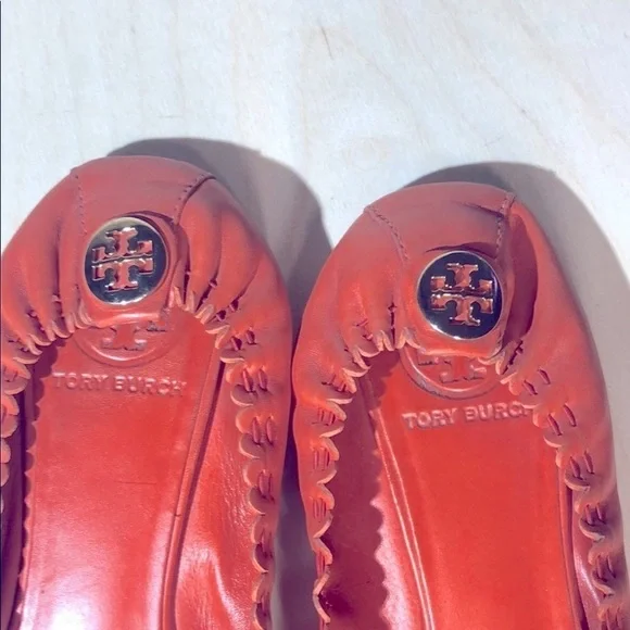 TORY BURCH-Orange Ballet Shoe with Tassel - Sz 7M